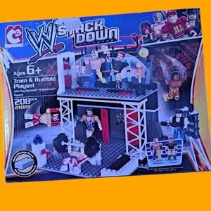 New WWE Stack Down Crush Train‎ Rumble Set 208 Pcs
